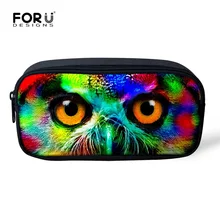 Прохладный Для женщин многофункциональная сумка для косметики животного с принтом Совы сумка для макияжа, органайзер для сумки школьные для мальчиков для девочек пенал