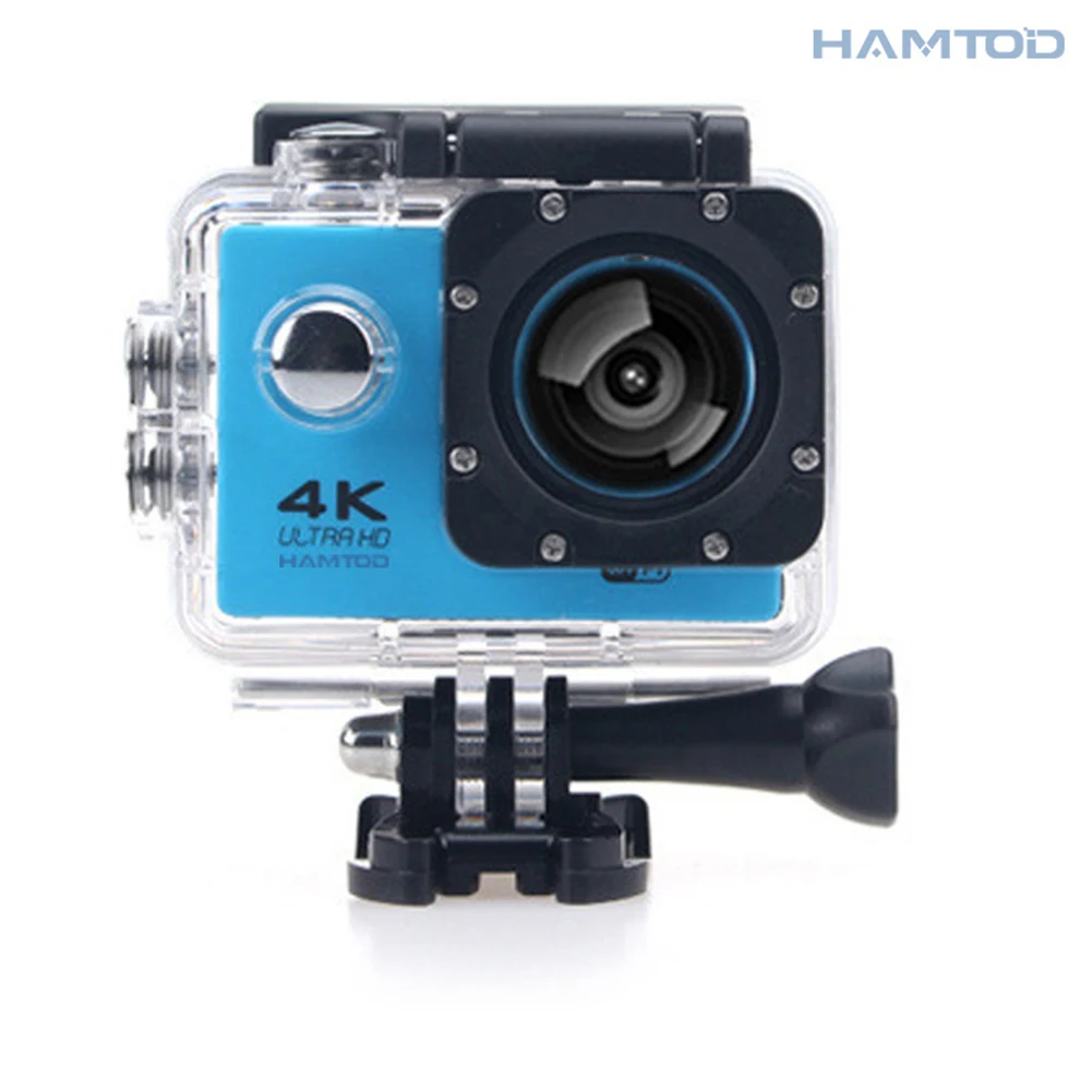 HAMTOD H9A 2,0 дюймовый ЖК-экран HD 4K WiFi камера движения 120 градусов широкоугольный объектив с водонепроницаемый чехол