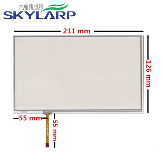 9 inch 4 wire 211mm 126mm Resistive Touch Screen Digitizer for font b GPS b font