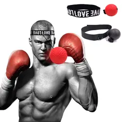 Бокс рефлекс скорость боксерская груша обучение зрительно-моторная координация с оголовьем улучшить реакцию Муай Тай спортивный