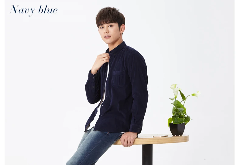 corduroy wine shirt navy blue 01
