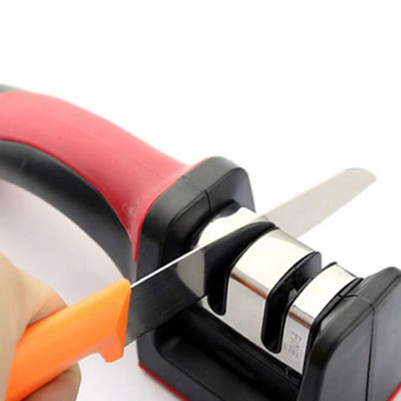 

Kitchen Knife Sharpener Two Stages Diamond Stone Ceramic Grinding Core Sharpening Handle Sharpener Knife Tools