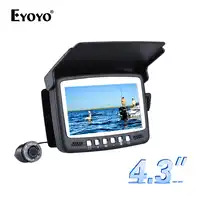 Eyoyo 15M Fish Finder Underwater Fishing Camera Fishfinder pesca submarina camera monitor lcd sunvisor 1000TVL 8pcs Infrared LED