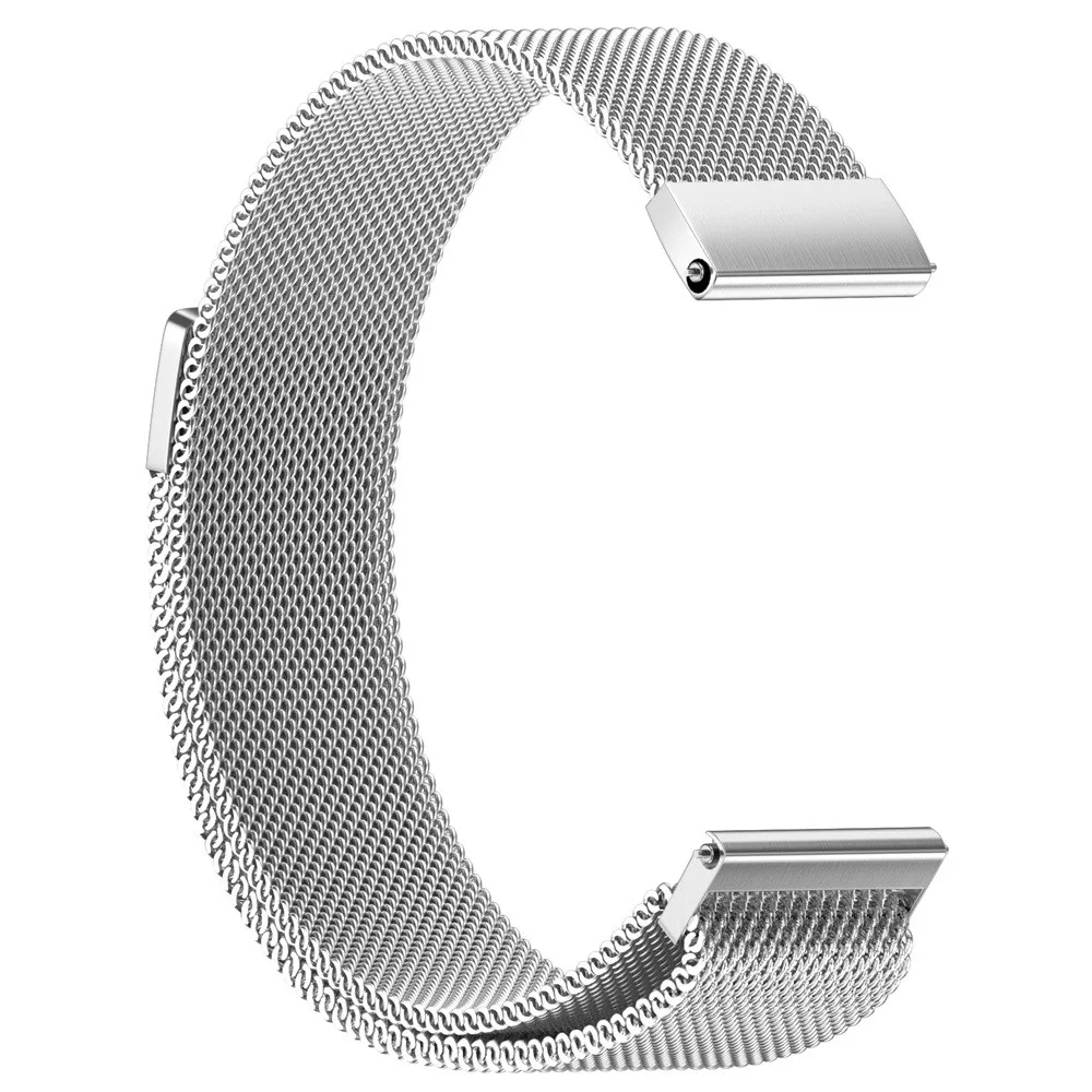 

2018 newMilanese Magnetic Loop Stainless Steel Smart Watch Band For Pebble Time Round 20 Strap 3 2 1 Wrist band E1011