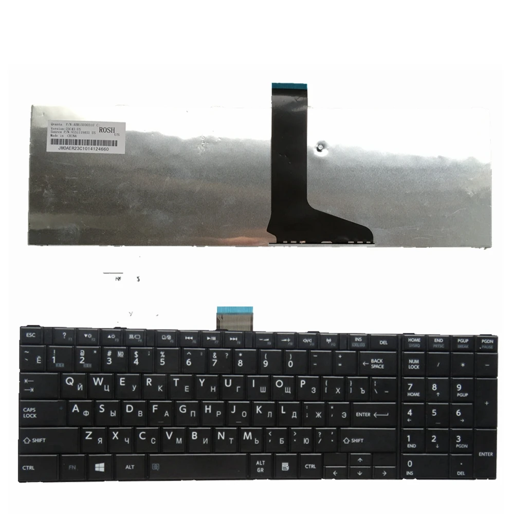 Ру Черный Новинка Клавиатура для ноутбука TOSHIBA C850 C855 C855D L850 L850D L855 L850 L855 L870 L850-T01R P850 S850 S855D C850