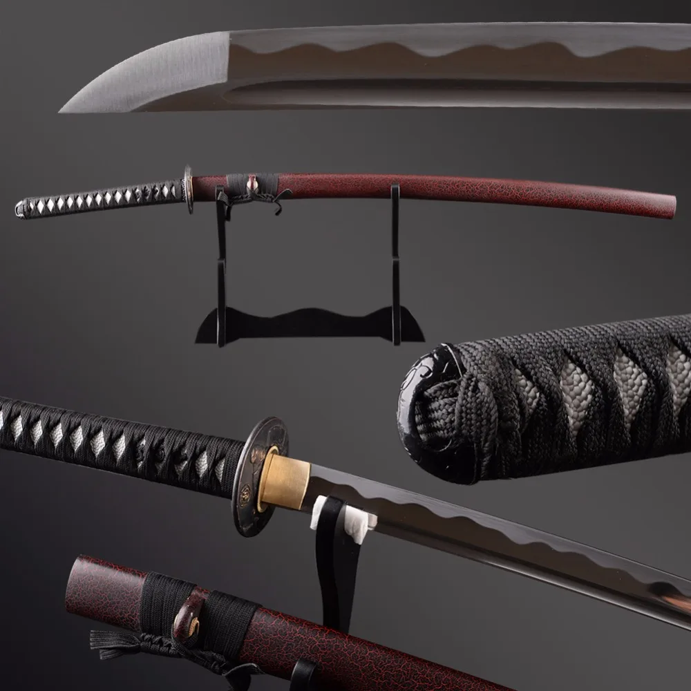 

Japanese Metal Handcraft Full Tang KATANA Sword High Carbon Steel Samurai Sword Single Bo-hi Dragon Menuki