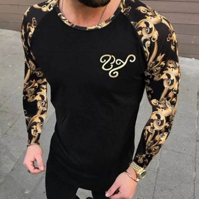 

Mens T Shirt Long Sleeve Tshirt Casual Tee Shirts Men Fitness Costume Tshirts O-neck Black White Tee Shirt Streetwear