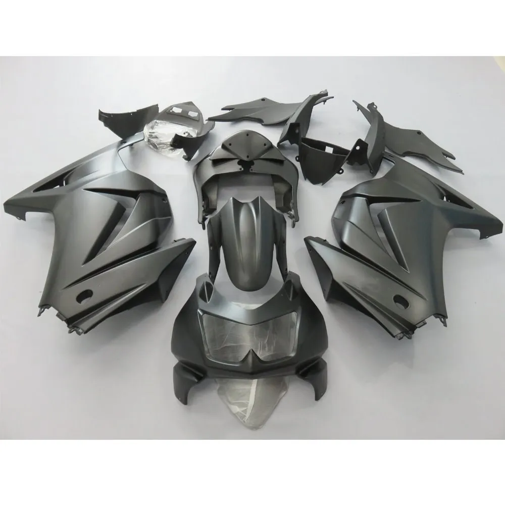 Литье под давлением обтекатель комплект для Kawasaki Ninja 250R EX250 2008-2012 Ninja250r ZX250R 08-12 комплект кузова черный УФ окрашенный