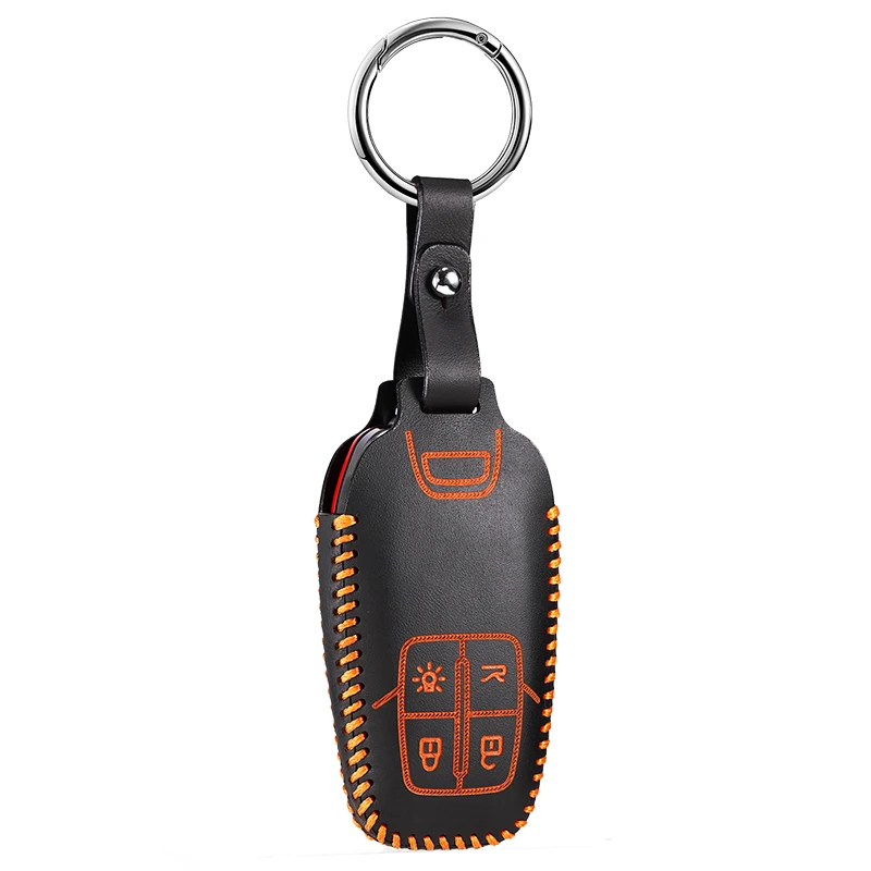 Luckesy кожаный чехол для ключей Ferrari 488 автомобильный Футляр для ключей новая горячая распродажа key2y - Название цвета: ye
