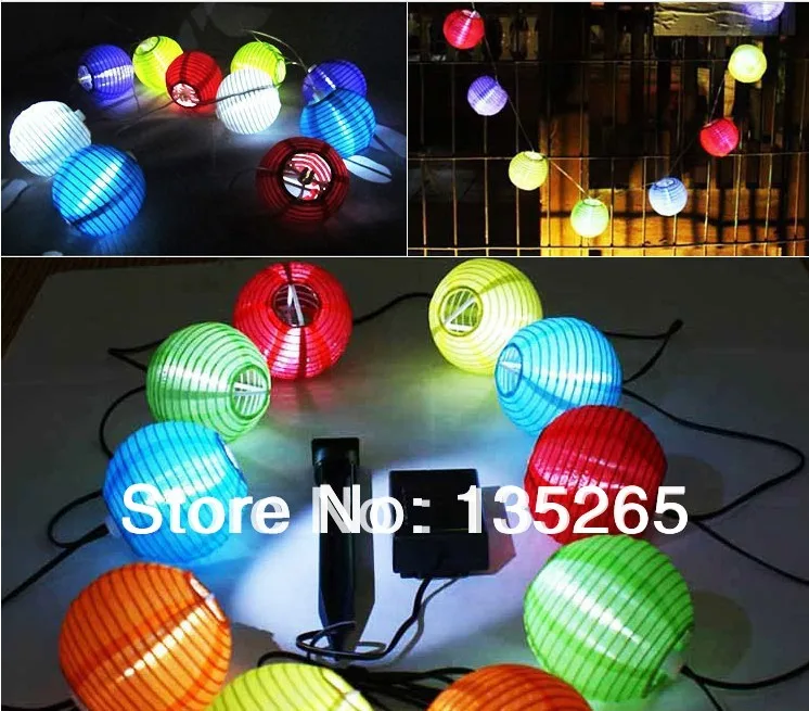 Us 26 9 Plastic Chinese Lantern Solar Light String Lights Led Outdoor Decorative Christmas Lamp In Lamps