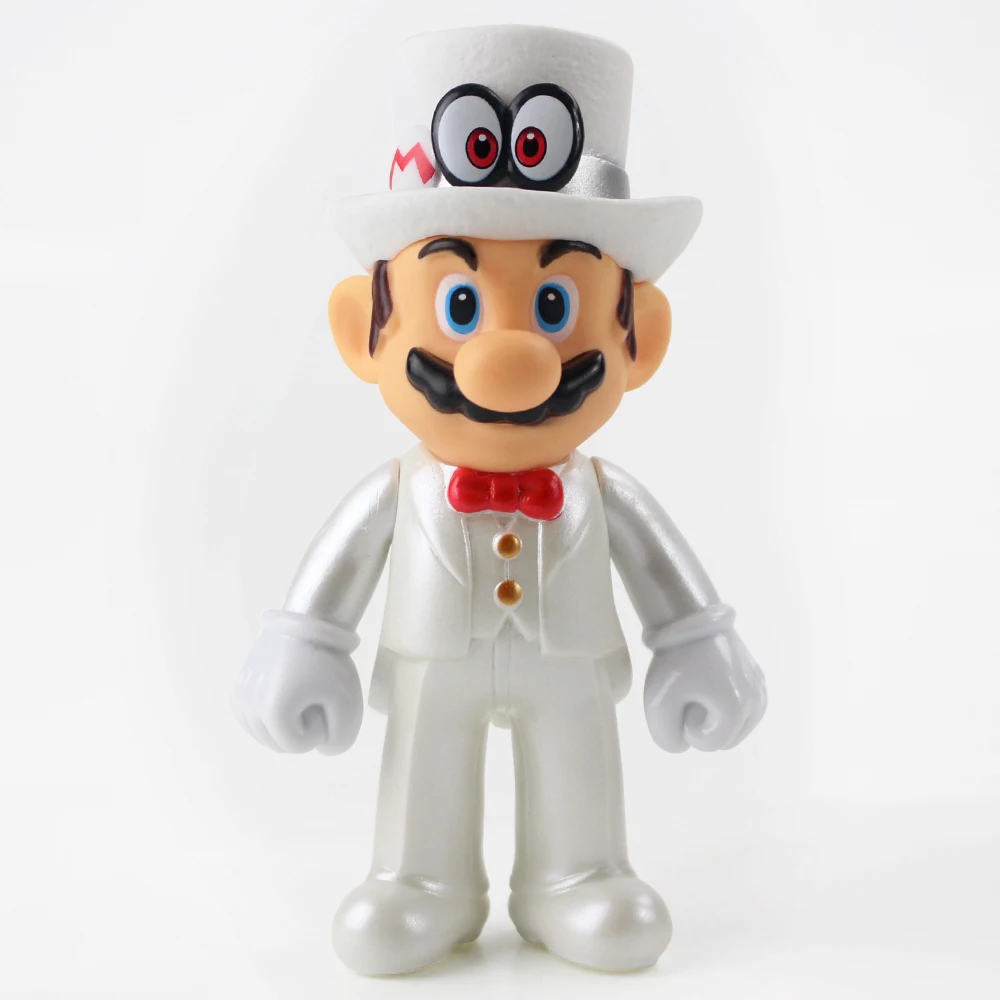 10 шт./партия, 13 см, Super Mario Bros Odyssey Cappy Mario Луиджи Йоши, Bowser, Wario toadettte Toad Waluigi, ПВХ, модель игрушки, 28 стилей