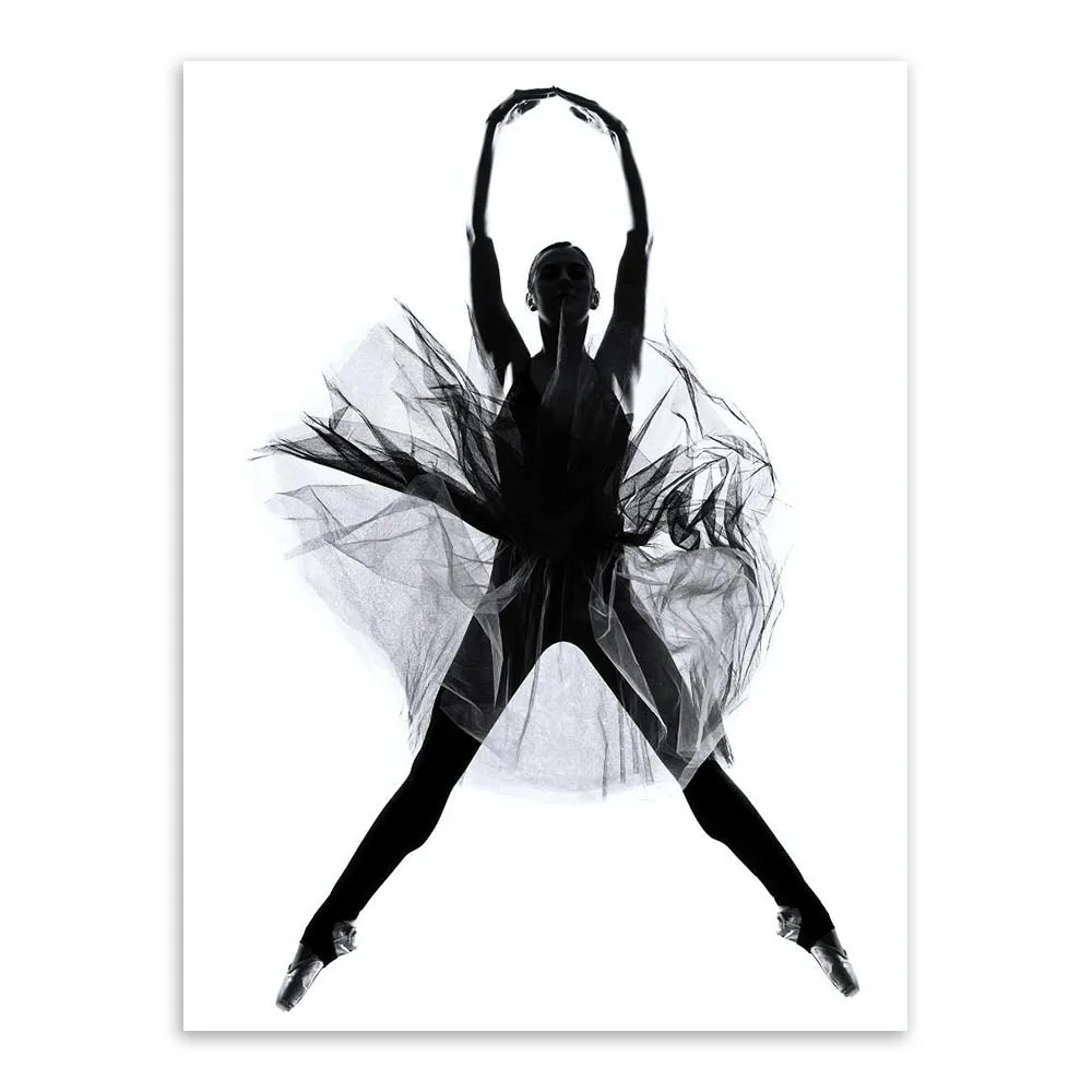 BALLERINA SHOES BALLET DANCER MODERN BOX CANVAS PRINT WALL ART PICTURE