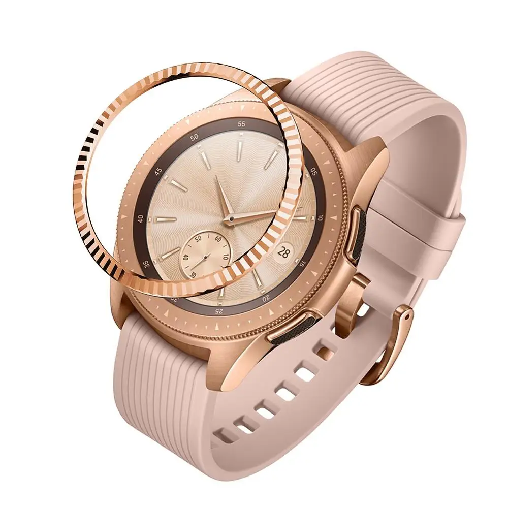 

Smartwatch Cover Stainless Steel Anti Scratch Adhesive Decorative Ring Protection For Samsung Galaxy Watch 42mm Camping Gear