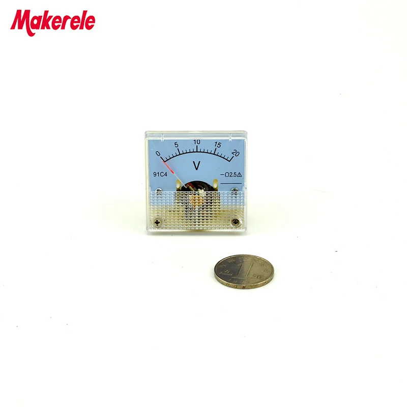 

DC 91C4(20V) Analog Voltmeter Analog Panel volt Meter voltage Tester charger doctor Voltimetro Diagnostic-tool
