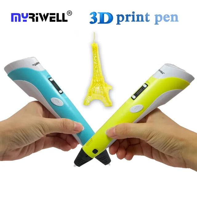 Special Price myriwell 3D Printing Pen 100m/200m 1.75mm ABS/PLA filament christmas gift for kids diy toys 3d printer pen 3d pen
