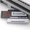 BaseQi Aluminum MicroSD to SD Memory Card Adapter Stealth drive Card Reader For Microsoft Surface Book 13