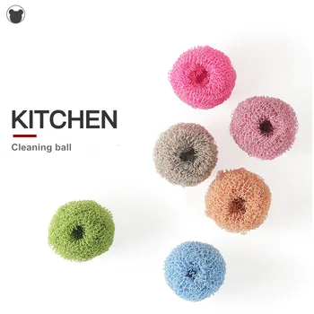 

Nano Cleaning Ball Kitchen Cleaning Tools Better than Steel Wire Wool Scouring Pad Colourful Scrub Dishwashing Polishing Brush