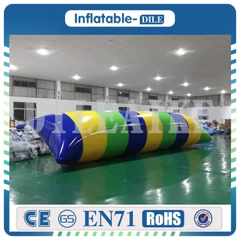 

Free Shipping Durable 0.9mm PVC 7m*2m Inflatable Water Jumping Pillow Ball Inflatable Water Blob For Adults