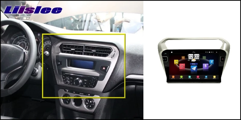 For Peugeot 301 For Citroen Elysee 2012 LiisLee Car Multimedia TV DVD GPS Audio Hi-Fi Radio Stereo Original Style Navigation NAV 4