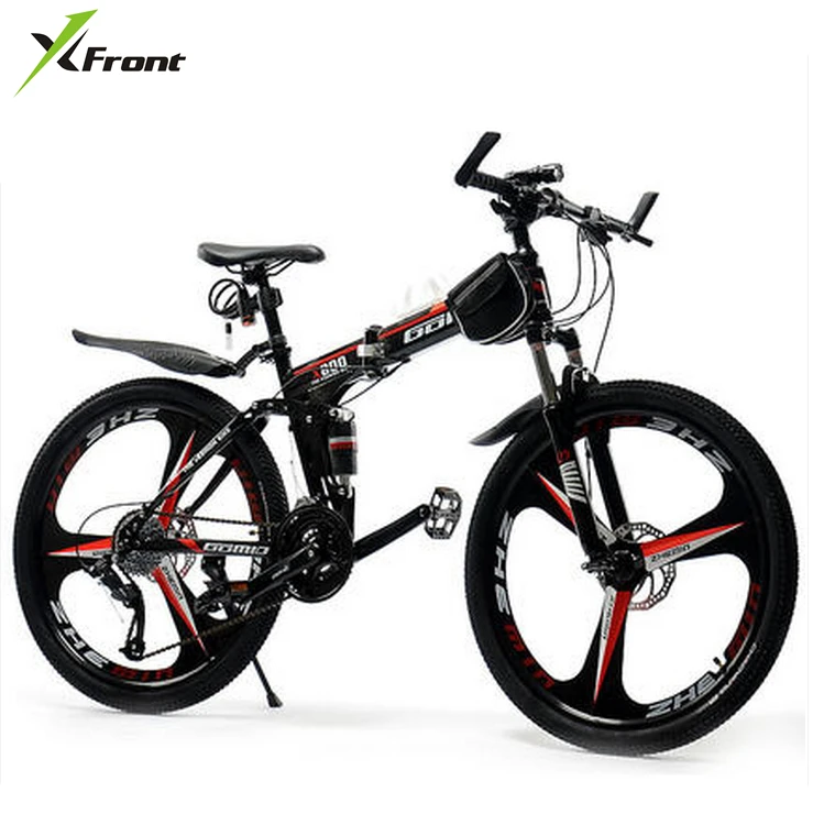 Clearance New X-Front brand 26 inch wheel 21/24/27 speed carbon steel frame mountain bike outdoor downhill folding bicicleta MTB bicycle 0