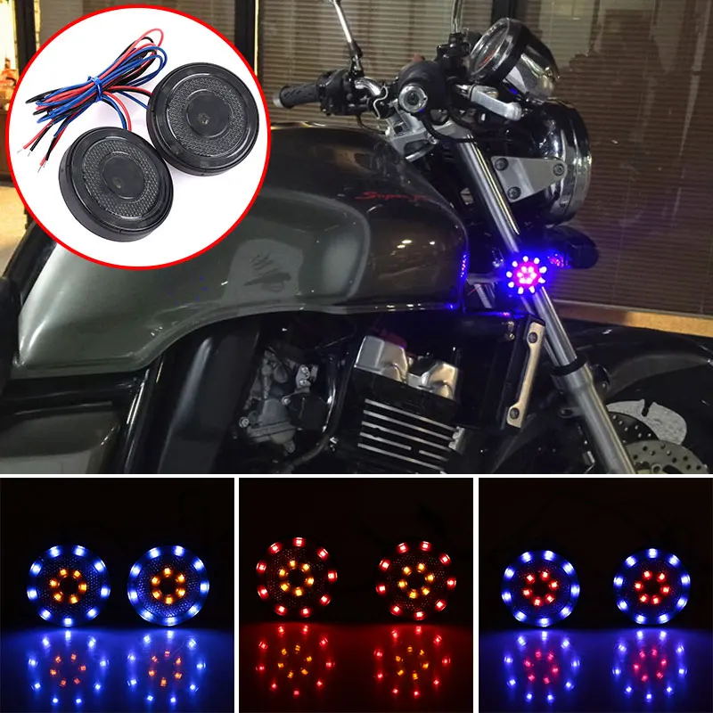 

2PCS Super Bright Brake Light Replacement Refit Motorcycle Brake Light Durable Forks Brake Stop Lamp