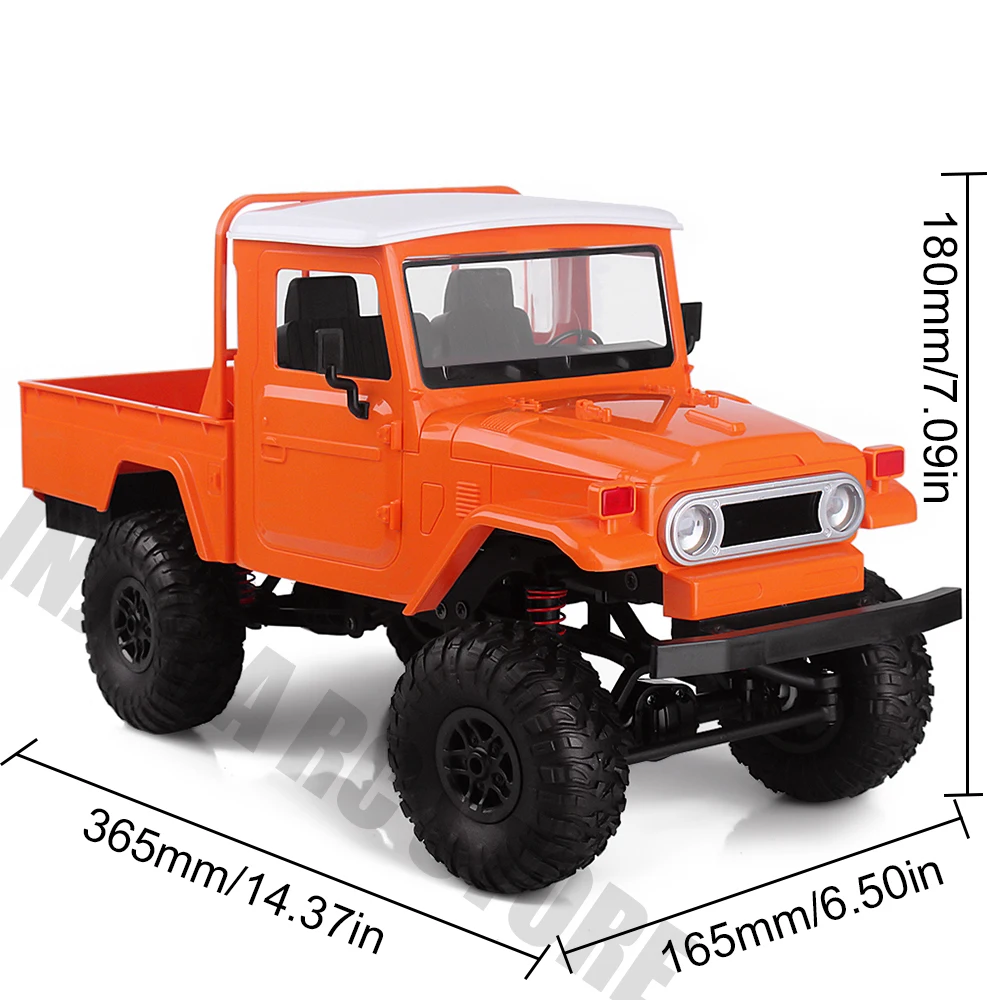 2,4G 4X4 колеса 1/12 Масштаб RC автомобиль дистанционного управления грузовик игрушки MN-45 WPL FJ45 RTR версия пикап