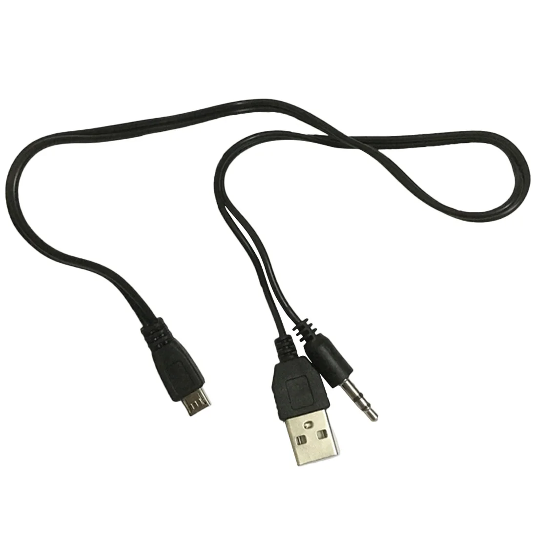 2 в 1USB кабель Jack 3,5 мм AUX кабель+ USB штекер Mini USB 5 Pin Зарядка для Bluetooth плеера Портативный Динамик