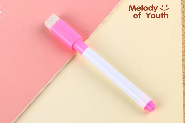 3 шт креативные цветные белые ручки мини каваи стираемые маркеры для рисования дети подарок корейский Канцтовары офисный школьный принадлежности - Цвет: Pink ink