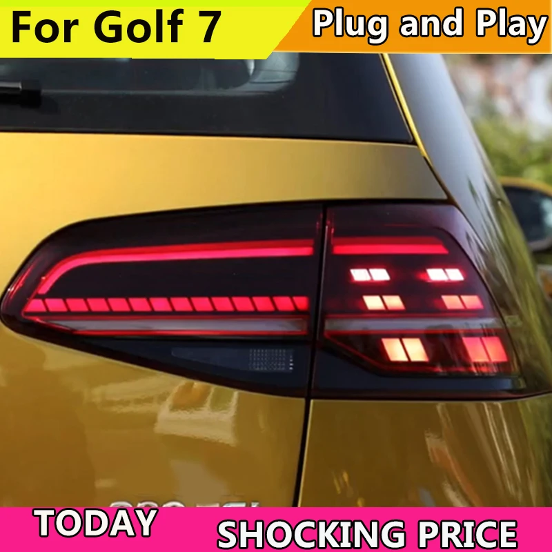 Задний фонарь для стайлинга автомобилей Volkswagen VW Golf 7 MK7 2013-2016 светодиодный