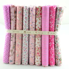 50CMx50CM 9 Designs Assorted "Cute Pink" Cotton Fabric Fat Quaters Tilda cloth Quilting scrapbooking Patchwork Fabric W3B5-1