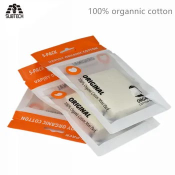 

5pcs/pack 100% original vapjoy organice cotton for e cigarette atomizer RBA/RBTA tank e cigas accessories