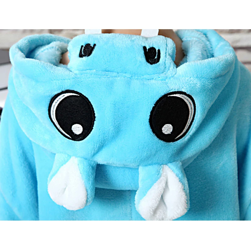 Hippo Overalls Jumpsuit with Pockets Children Cosplay Costume Blue Kigurumi Onesie Blanket Sleepers Kids Pajama Hip With Zipper Hippo Overalls Jumpsuit with Pockets Children Cosplay Costume Blue Kigurumi Onesie Blanket Sleepers Kids Pajama Hip With Zipper