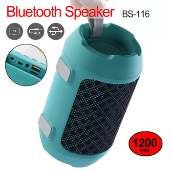 

Outdoor Wireless Mini Column Box Speaker Portable Bluetooth Speakers Subwoofer Support TF card FM Stereo Built in MIC