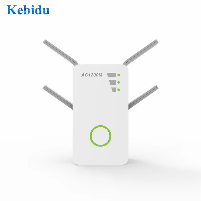 KEBIDU 1200 Мбит/с 2,4 ГГц 5 ГГц двухдиапазонный AP беспроводной Wi-Fi ретранслятор диапазон AC расширитель ретранслятор маршрутизатор WPS с 4 внешними антеннами