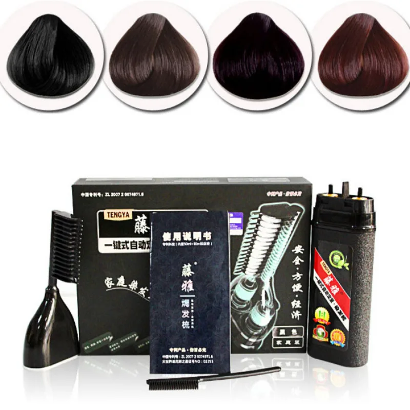 

4 Colors Magical hair comb 1 set hair dye New Fashion Hot Fast hair coloring Professional Salon Hair Dye Colors D3