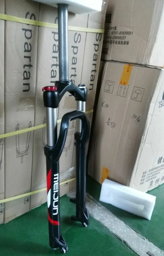 Adjust Locking Suspension Forks Aluminium Alloy Moutain Bike26 27.5 Fork Fat Bicicleta Fork only 2500g Travel 100mm For Disc Brake Bike011