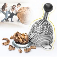 Edelstahl Frühling Scheller Walnut Cracker Mutter Öffner Werkzeug Küche Kreative WLL9229
