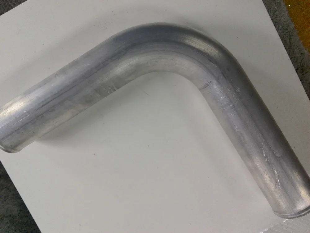 90 degree universal air intake pipe with 6061 Aluminum unpolished and