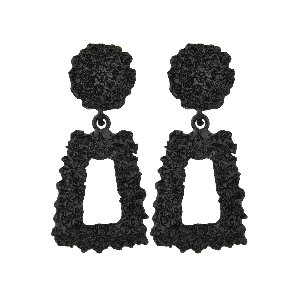 

2019 Gold Drop Earrings for Women Statement Vintage Geometric Small Metal Hanging Dangle Earring Girl Modern Jewelry