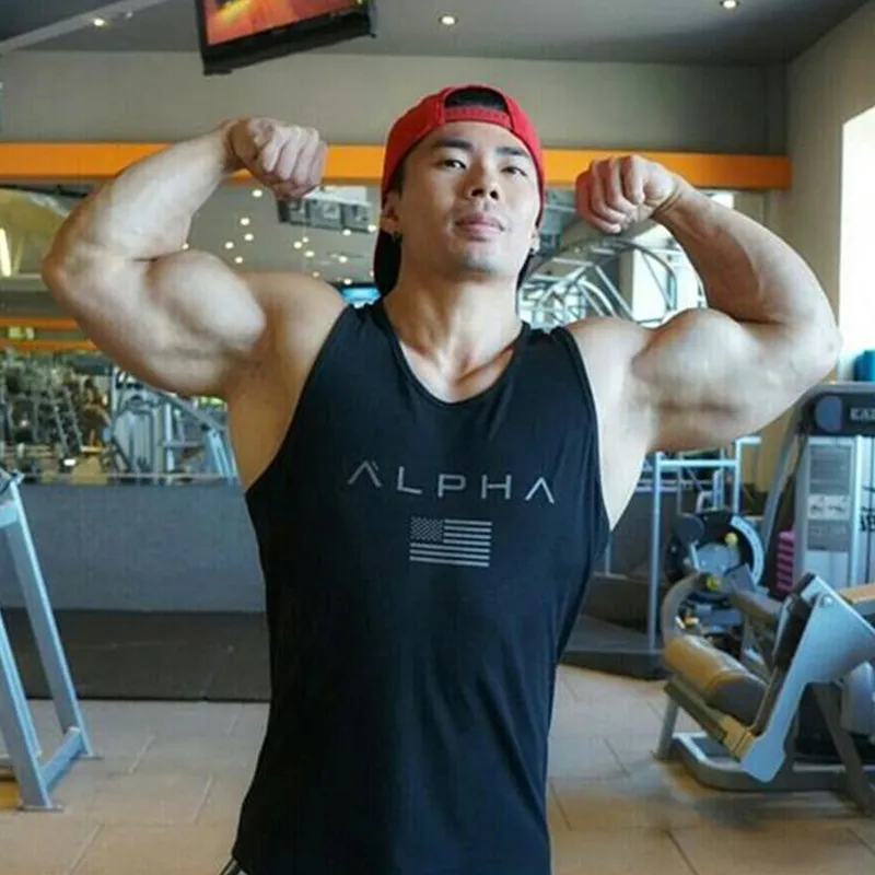 

Brand clothing mens Summer Fitness Bodybuilding Tank Tops Cotton Vest Clothes sleeveless shirts Muscle male fashion undershirt