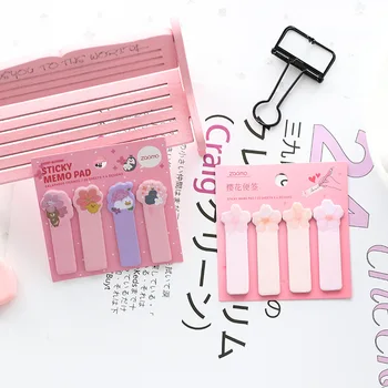 

50 set/lot Memo Pads Sticky Notes Beautiful cherry blossom diary Scrapbooking Stickers Office School stationery Notepad