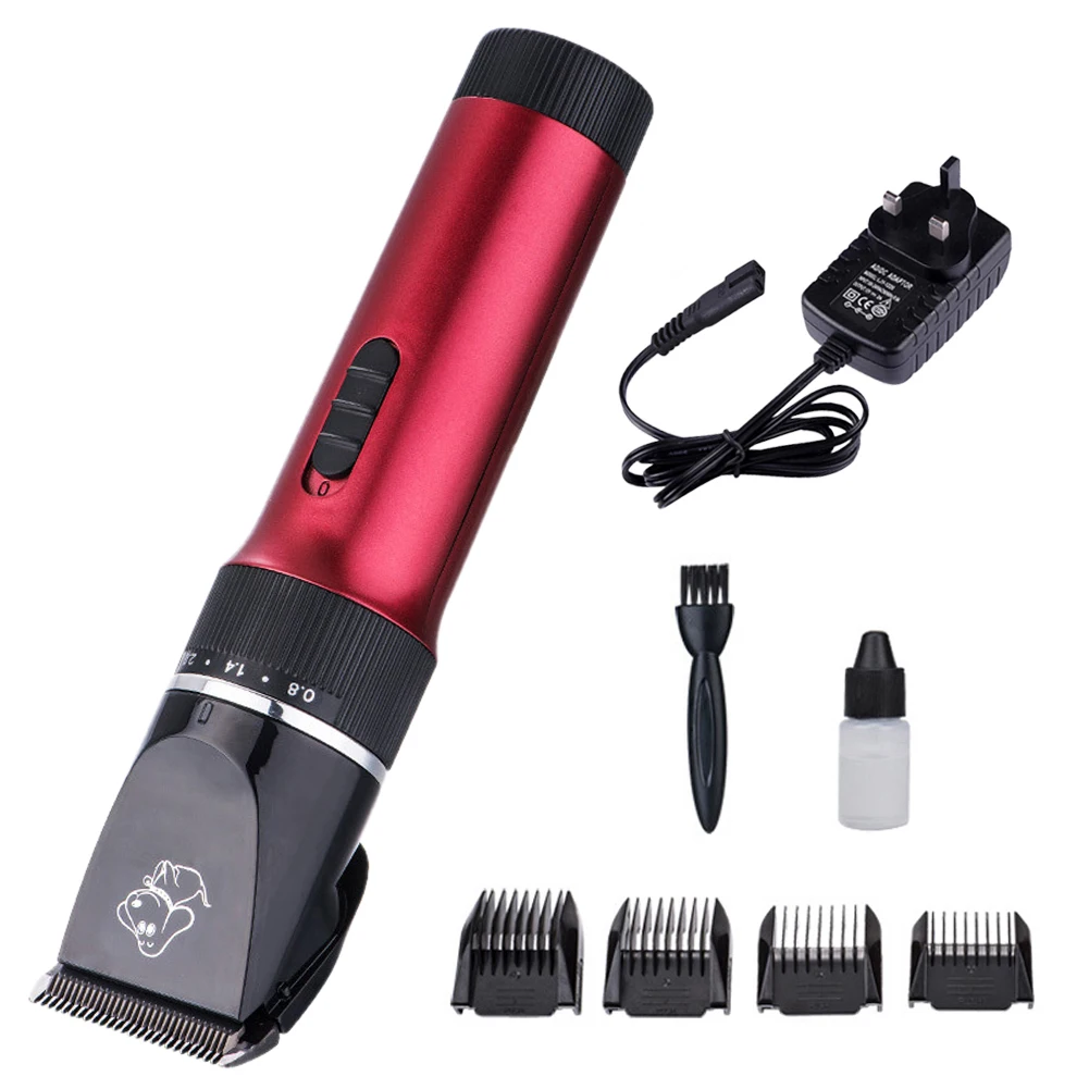 Double Blades 8 in1 Professional Pet Dog Hair Trimmer Animal Grooming
