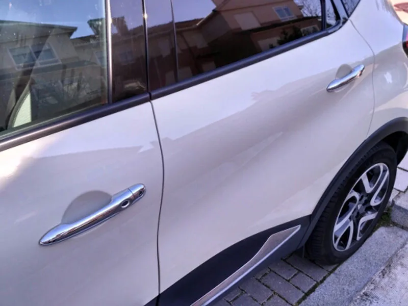 Для Renault Captur capture samsung qm3 Дверная Ручка хромированная накладка аксессуары цвет углеродное волокно