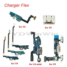1 шт. usb зарядное устройство Порт гибкий кабель лента для samsung Galaxy S4 i9505 i9500 i337 Mini S5 G900f S3 S2 док-разъем
