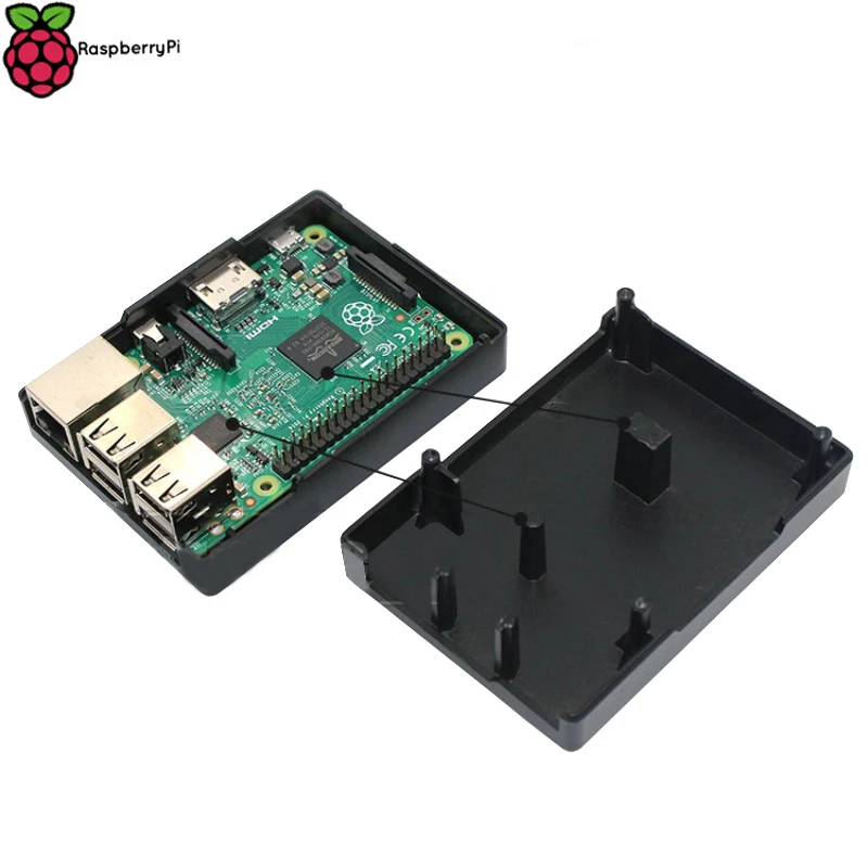 Raspberry Pi 3 Model B+ Алюминиевый Чехол, черный металлический чехол, совместимый с Raspberry Pi 3 Model B plus