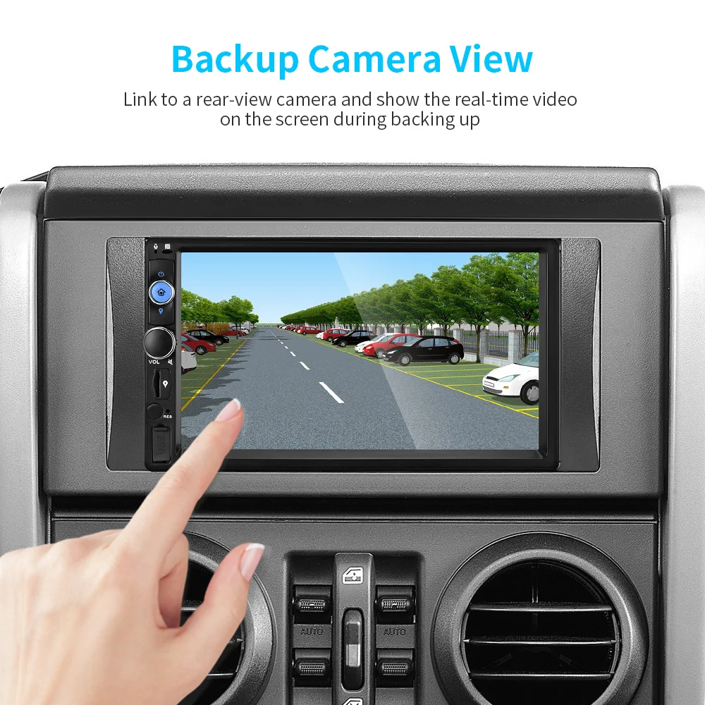 Top 2GB Android 8.1 Car Multimedia Player 4G WiFi GPS Navigation Car DVD Auto Radio Stereo Audio Bluetooth USB Video Mirror Link Cam 3