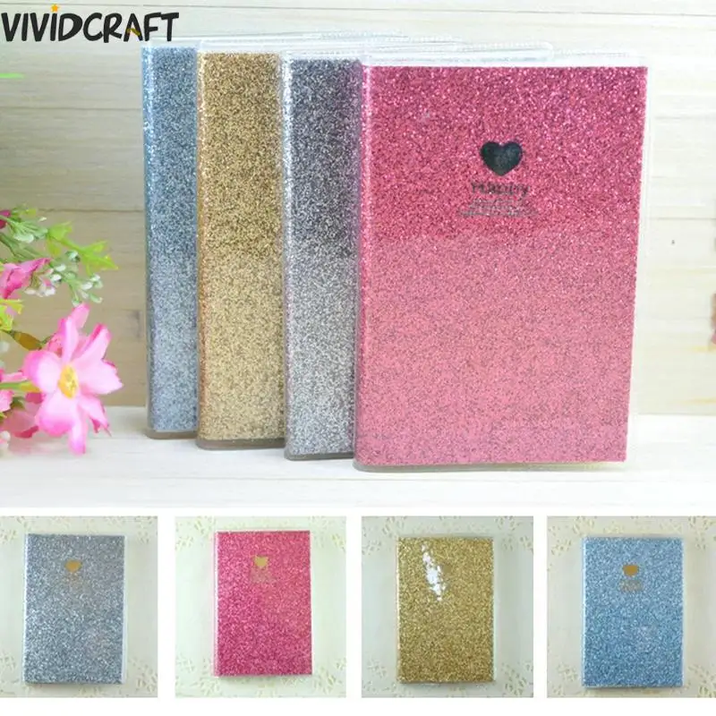 cute love pvc notebook paper diary school shiny cool