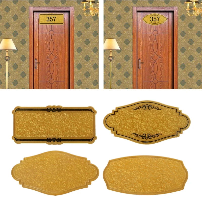 

Self-adhesive 3 to 4 Numbers Customized Hotel Door Plate Room Number Signs DIY