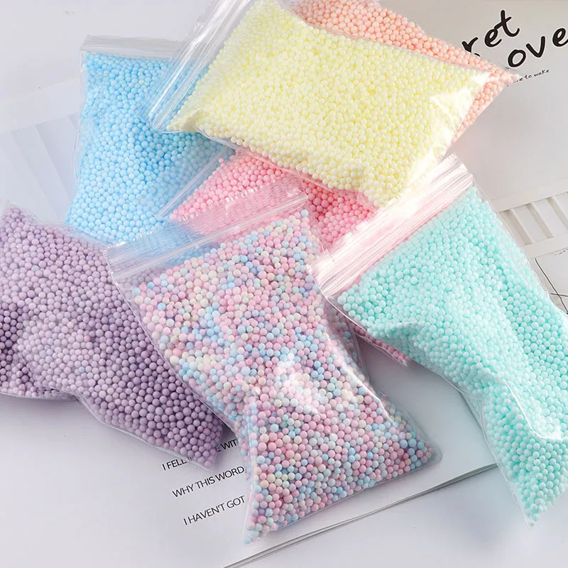 

Small Macaron Color Ball for DIY Pastel Foam Beads Colorful Polystyrene Foam Balls Styrofoam Mini Floam Beads Balls Crafts 2019