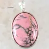 Pendant Oval CAB Cabochon Natural Stone Real Rhodonite Howlite Amazonite Necklace Bead For Women Men Jewelry Gift ► Photo 2/6
